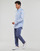 Textil Homem Camisas mangas comprida Polo Ralph Lauren CHEMISE AJUSTEE EN POPLINE DE COTON COL BOUTONNE Azul / Branco