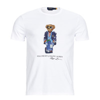 Textil Homem T-Shirt mangas curtas Polo Ralph Lauren T-SHIRT AJUSTE EN COTON REGATTA BEAR Branco / Branco / Regatta