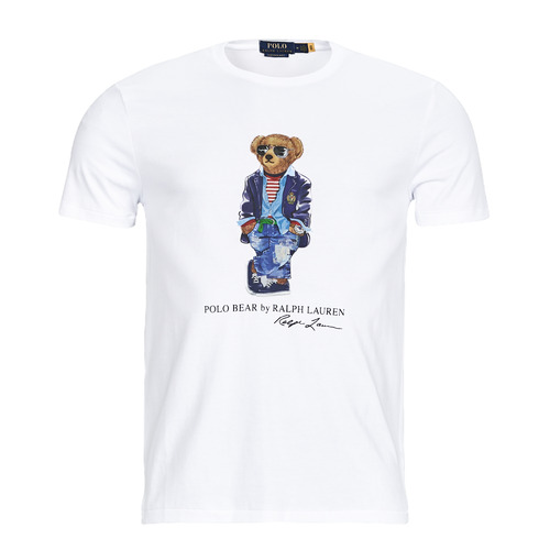 Textil Homem Fred Perry Granatowa koszulka polo z długim rękawem wykończona podwójną lamówką corneliani grey wool polo shirt T-SHIRT AJUSTE EN COTON REGATTA BEAR Branco