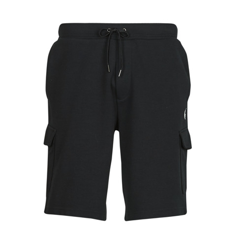 Textil Homem Shorts / Bermudas Short En Lin SHORT CARGO EN DOUBLE KNIT TECH Preto
