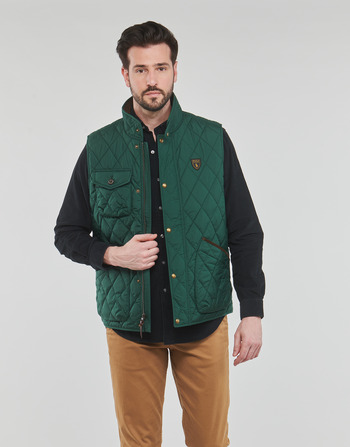 Textil Homem Quispos Polo Ralph Lauren BEATON VEST Verde