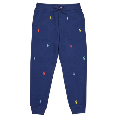 Textil Rapaz Ss Cn-knit Shirts-t-shirt Polo Ralph Lauren PO PANT-PANTS-ATHLETIC Marinho / Multicolor