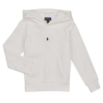 Textil Rapaz Sweats Polo Ralph Lauren LS HOODIE M2-KNIT SHIRTS-SWEATSHIRT Branco