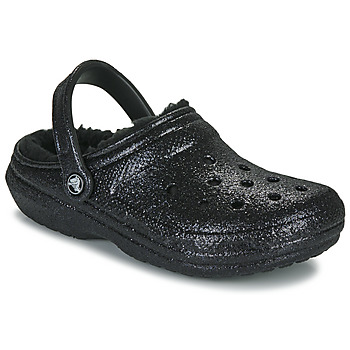 Sapatos Mulher Tamancos Crocs Classic Glitter Lined Clog Preto