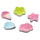 Acessórios Acessórios para calçado Klassiske Crocs JIBBITZ SQUISH GLITTER ICONS 5 PACK Multicolor