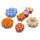 Acessórios Crocs Classic Solarized Kids Clog 207588 BLACK MULTI JIBBITZ BLOOMING AUTUMN FLOWER 5 PACK Multicolor