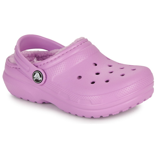 Sapatos Rapariga Tamancos Slides Crocs Classic Lined Clog K Rosa