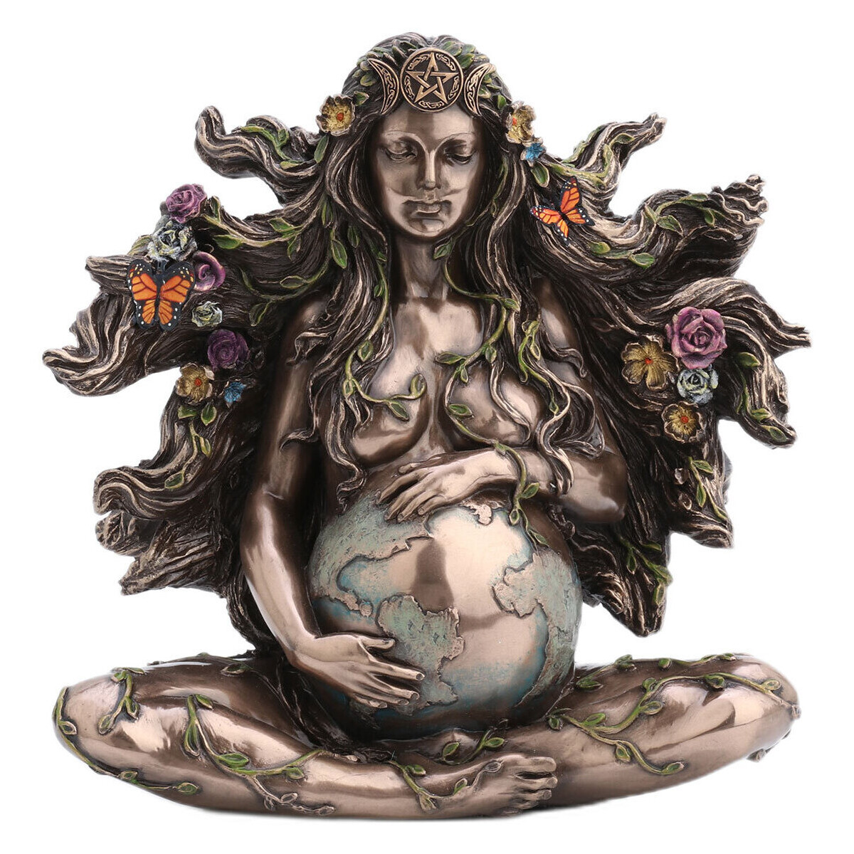 Casa Estatuetas Signes Grimalt Figura Deusa Gaia-Madre Prata