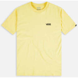 Textil Homem T-shirts e Pólos Vans T-Shirt  MN Left Chest Logo Plus Ss Pale Banana Amarelo