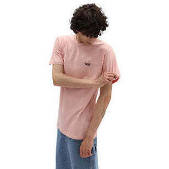 Textil Homem T-shirts e Pólos Vans T-Shirt  MN Left Chest Logo Plus Ss  Mellow Rose/black Rosa