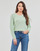 Textil Mulher camisolas Only ONLGEENA XO L/S PULLOVER KNT Verde