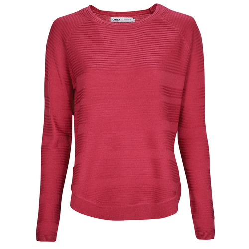 Textil Mulher camisolas Only ONLCAVIAR L/S zipped PULLOVER KNT Vermelho