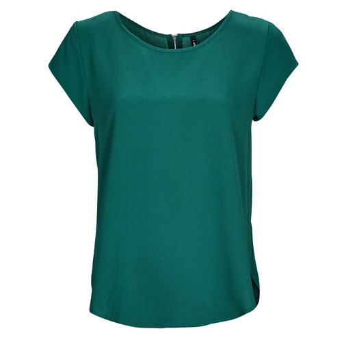 Textil Mulher Tops / Blusas Only ONLVIC S/S SOLID TOP  PTM Azul