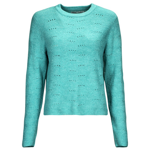 Textil Mulher camisolas Only ONLLOLLI L/S zipped PULLOVER KNT Azul