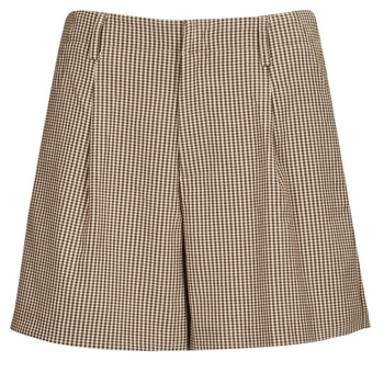 Textil Mulher Shorts / Bermudas Only ONLMOLLY HW CHECK SHORTS TLR Bege