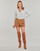 Textil Mulher Adidas Tank Dress Miniabito Donna nero ONLCUBA-FLORA HW PB CORD SHORTS PNT Castanho