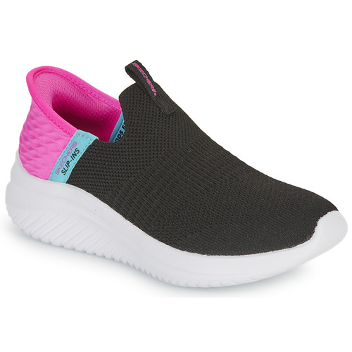 Sapatos Rapariga Slip on Schuhe Skechers ULTRA FLEX 3.0 Preto / Rosa