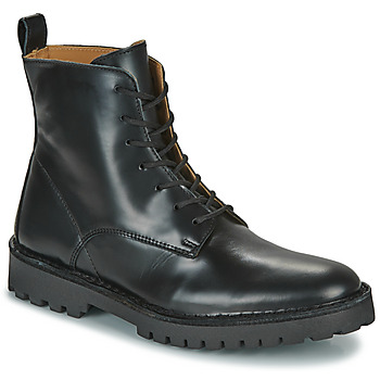 Sapatos Homem Botas baixas Selected SLHRICKY LEATHER LACE-UP BOOT Preto