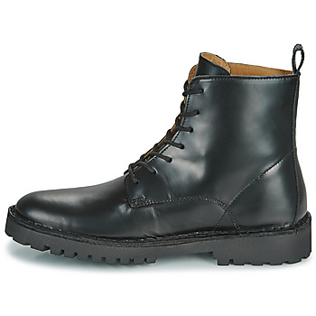 Selected SLHRICKY LEATHER LACE-UP BOOT Preto