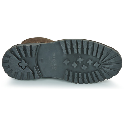 Selected SLHRICKY NUBUCK LACE-UP BOOT B Castanho