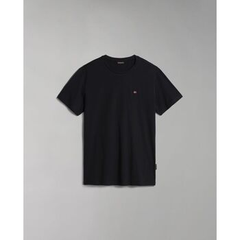 Textil Homem T-shirts e Pólos Napapijri SALIS SS SUM NP0A4H8D-041 BLACK Preto