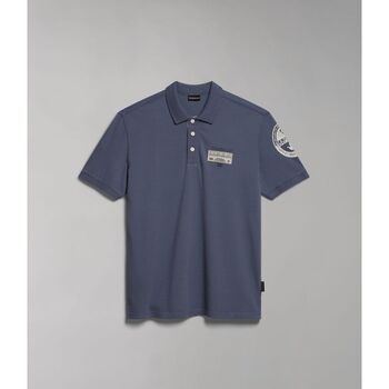 Textil Homem T-shirts e Pólos Napapijri E-AMUNDSEN NP0A4H6A-M4D BLU GRISALID Azul