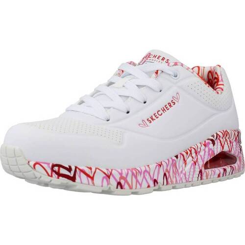 Sapatos Sapatilhas refletor Skechers UNO - LOVING LOVE Branco