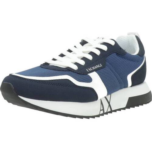 Sapatos Homem Sapatilhas EAX XUX151 Azul