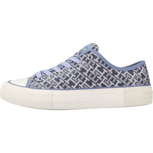 Sapatos Mulher Sapatilhas Tommy Hilfiger SNEAKER LACE UP Azul