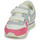 Sapatos Rapariga Sapatilhas Gola Daytona Quadrant Strap Bege / Prata / Rosa