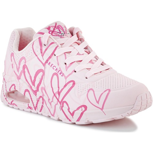 Sapatos Mulher Sapatilhas Skechers Uno Spread The Love 155507-LTPK Rosa