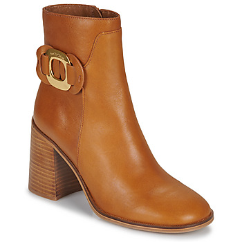 Sapatos Mulher Botins See by Chloé CHANY ANKLE BOOT Camel