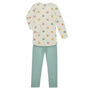 Textil Rapariga Pijamas / Camisas de dormir Petit Bateau LULU Branco / Verde