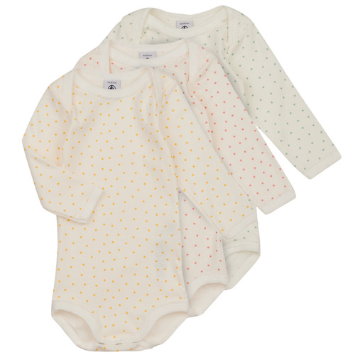 Tedubai Criança Pijamas / Camisas de dormir Petit Bateau BODY US ML CUR DE BEURRE PACK X3 Branco