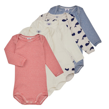 Textil Criança Pijamas / Camisas de dormir Petit Bateau BODY US ML BALEINE PACK X5 Multicolor