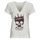 Textil Mulher T-Shirt mit mangas curtas Ikks BX10065 Branco