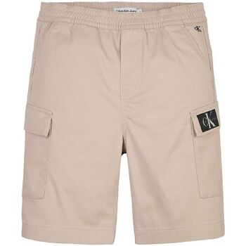 Textil Rapaz Shorts / Bermudas HW0HW00833 Calvin Klein Jeans IB0IB01608 CARGO SHORTS-ACI BEIGE Bege