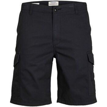 Textil Rapaz Shorts / Bermudas Jack & Jones 12230139 CARGO SHT-BLACK Preto