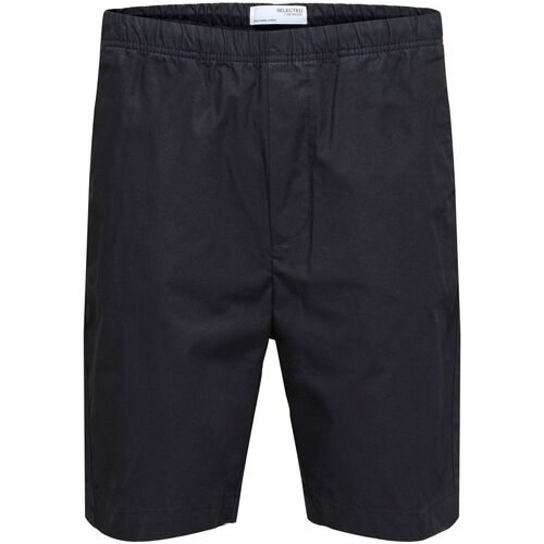 Textil Homem Shorts / Bermudas Selected 16088238 LOOSE LOIK-BLACK Preto