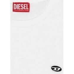 Textil Homem T-shirts e Pólos Diesel A03819 0AIJU T-JUST-DOVAL-141 Branco