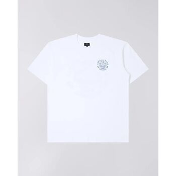 Textil Homem T-shirts e Pólos Edwin I031131  MUSIC CHNL-02 67 WHITE Branco