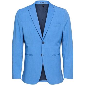 Textil Homem Casacos  Selected 16088563 SLIM-LIAM-BRIGHT COBALT Azul