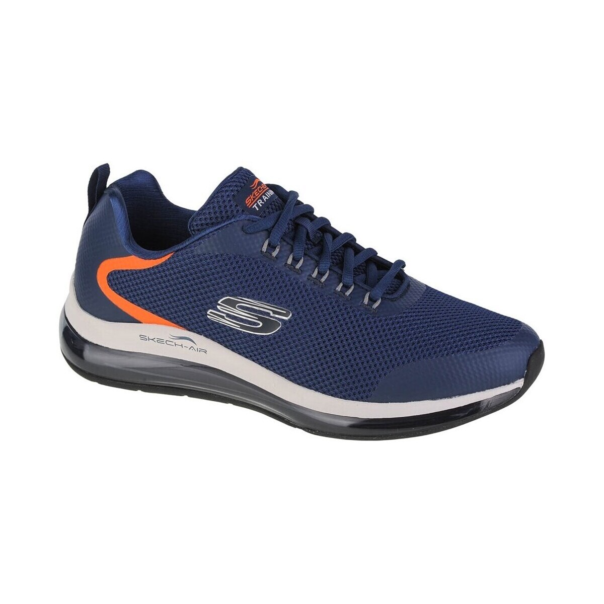 Sapatos Homem Sapatilhas Skechers Skechair  20 Lomarc Azul marinho, Cor de laranja
