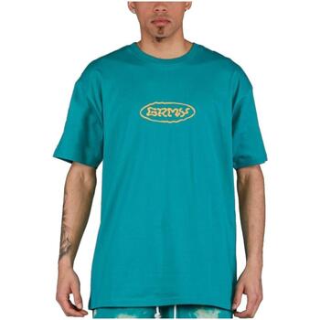 Textil Homem T-Shirt mangas curtas Grimey  Azul