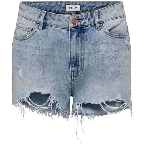 Textil Mulher Shorts / Bermudas Only 15256232 PACY-LIGHT BLUE Azul