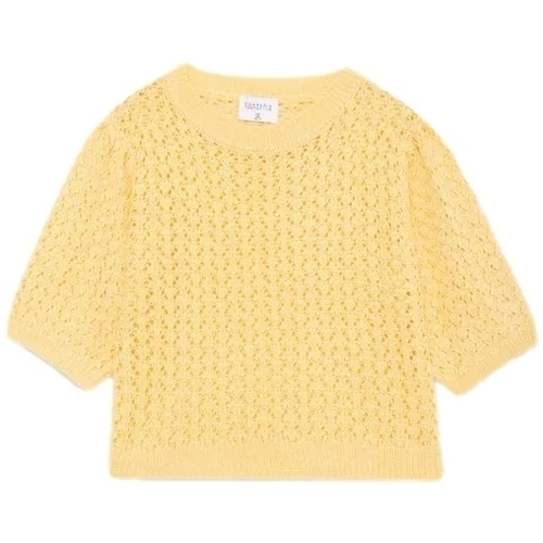 Textil Mulher camisolas Compania Fantastica COMPAÑIA FANTÁSTICA Top 70003 - Yellow Amarelo