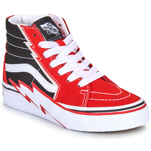 Sapatos Rapaz Sapatilhas de cano-alto producto Vans SK8-Hi Bolt Preto / Vermelho
