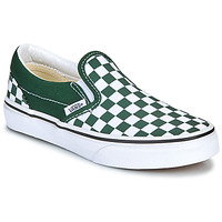 Sapatos Criança Slip on small Vans UY Classic Slip-On Verde / Branco