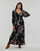 Textil Mulher Vestidos compridos Desigual POPPY - LACROIX Preto / Multicolor