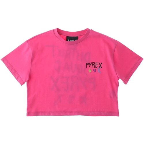 Textil Rapariga sweatshirt med märke Pyrex 034023 Rosa